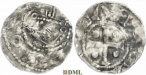 Денарий, Германия, Саксония, Konrad II (1024-1039), м.д. Dortmund, Dbg. 754