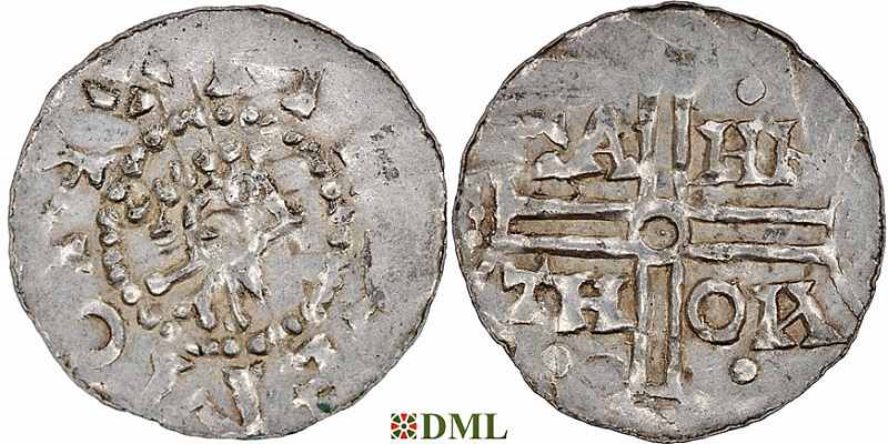 Денарий, Германия, Нижняя Лотарингия, Hermann von Kalvelage (1020-1051), м.д. Emden, Dbg. 772