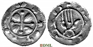 Денарий, Моравия, Ota I (1061-1087), м.д. Olomouc, Šmerda 328с