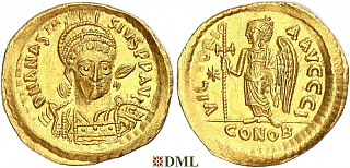 Солид, Византия, Anastase I (491-518) , м.д. Constantinople