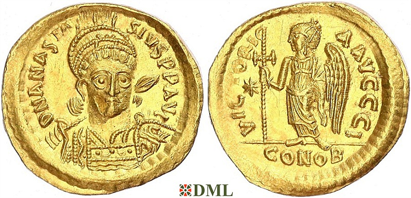 Солид, Византия, Anastase I (491-518) , м.д. Constantinople