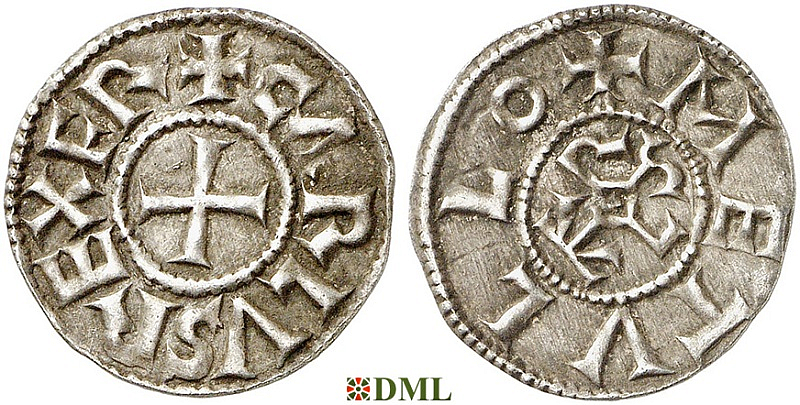 Денье, Каролинги, Charlemagne (768-814), м.д. Melle