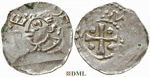 Денарий, Германия, Верхняя Лотарингия, Dietrich II (1006-1047), м.д. Metz, Dbg. 24
