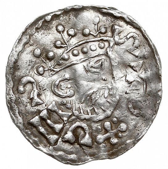 Денарий, Германия, Бавария, Heinrich II (1002-1024), м.д. Salzburg, Hahn 1976, 98A.1