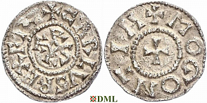 Денье, Каролинги, Charlemagne (768-814), м.д. Mayence, Depeyrot 579