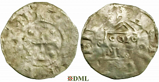Денарий, Германия, Нижняя Лотарингия, Konrad II (1027-1039), Hermann II (1036-1056), м.д. Koln, Dbg. 385