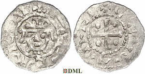 Денарий, Германия, Нижняя Лотарингия, Hermann (1059-1074), м.д. Jever, Dbg. 597