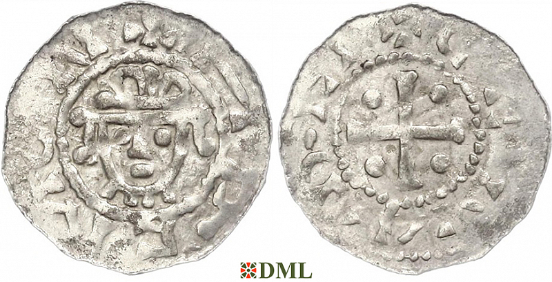 Денарий, Германия, Нижняя Лотарингия, Hermann (1059-1074), м.д. Jever, Dbg. 597