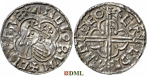 Денарий, Англия, Cnut  (1016-1035), м.д. Thetford, монетарий Ealdred, North 781