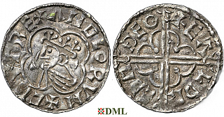 Денарий, Англия, Cnut  (1016-1035), м.д. Thetford, монетарий Ealdred, North 781