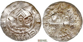 Денарий, Германия, Саксония, Нижняя Саксония, Otto III (983-1002), type OAP