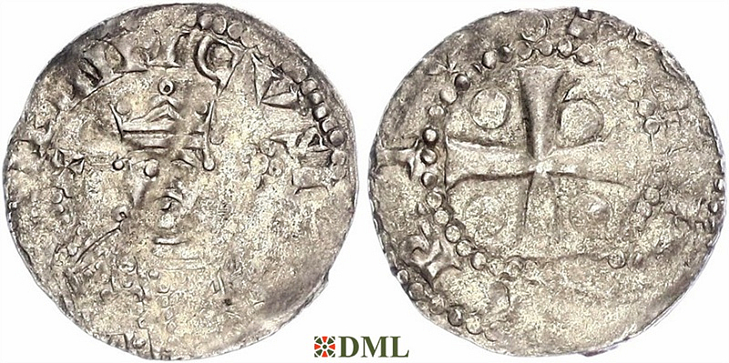 Денарий, Германия, Франкония, Heinrich III (1039-1056), м.д. Worms, Dbg. 846